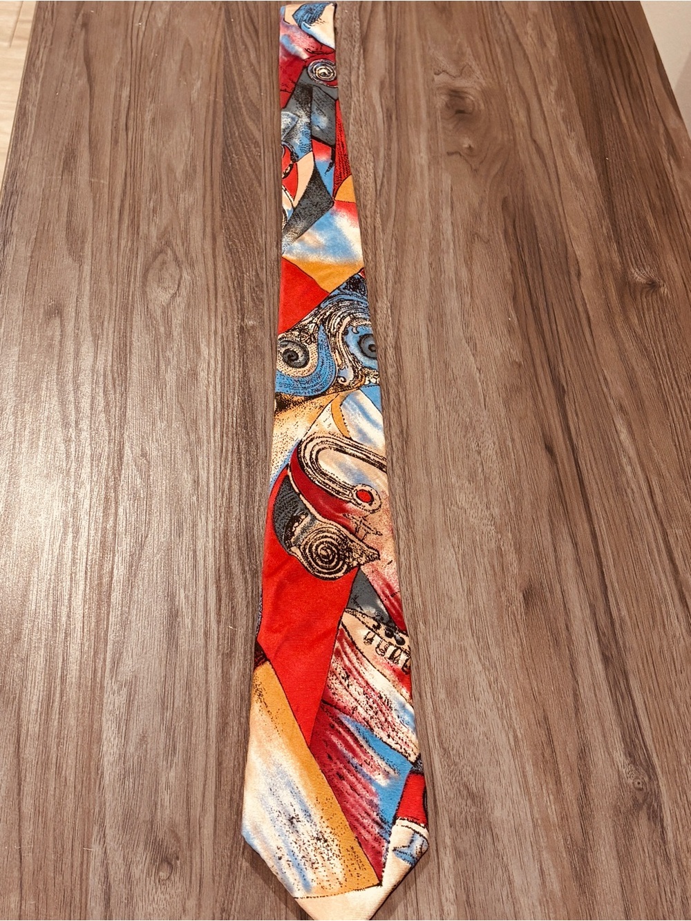 Dior Silk Tie Abstract Motif Geometric Artsy Colorful Luxury Office Classic Bold